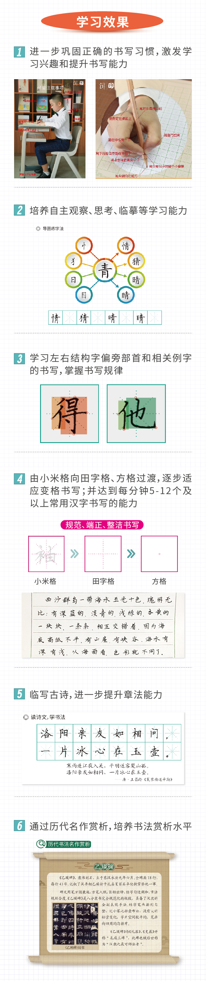 最美中国字新楷书3阶：中小学生正规硬笔楷书通用教材，让作业又快又好